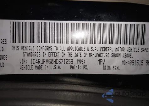 2017 Jeep Grand Cherokee Laredo 4X4 z USA, uszkodzony, nr VIN 1C4RJFAG0HC671259